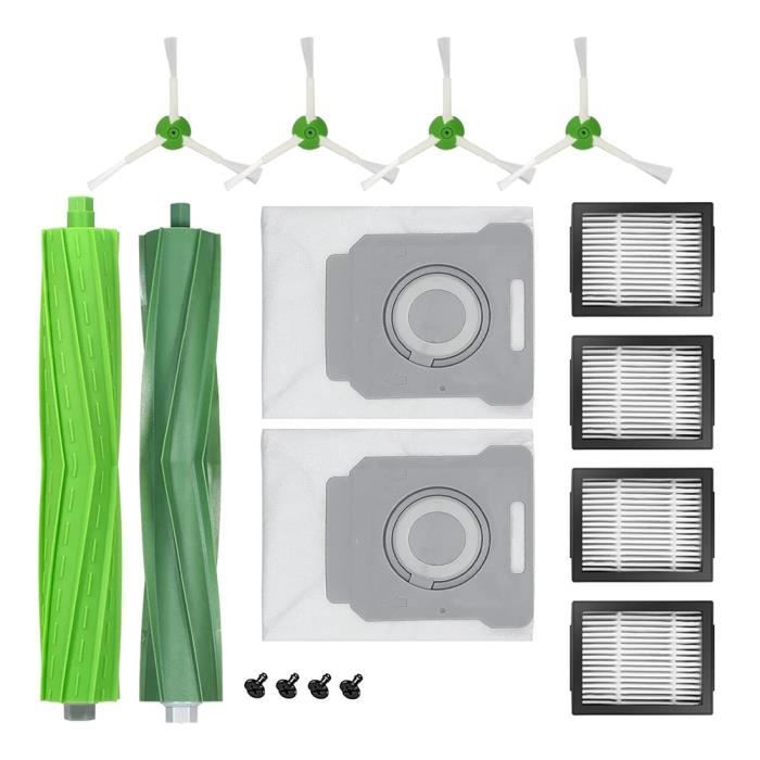 3 Brosses Latérales Compatibles IRobot Roomba 500 - Remplacement Pour Aspirateur Robot, Couleur Blanc/jaune