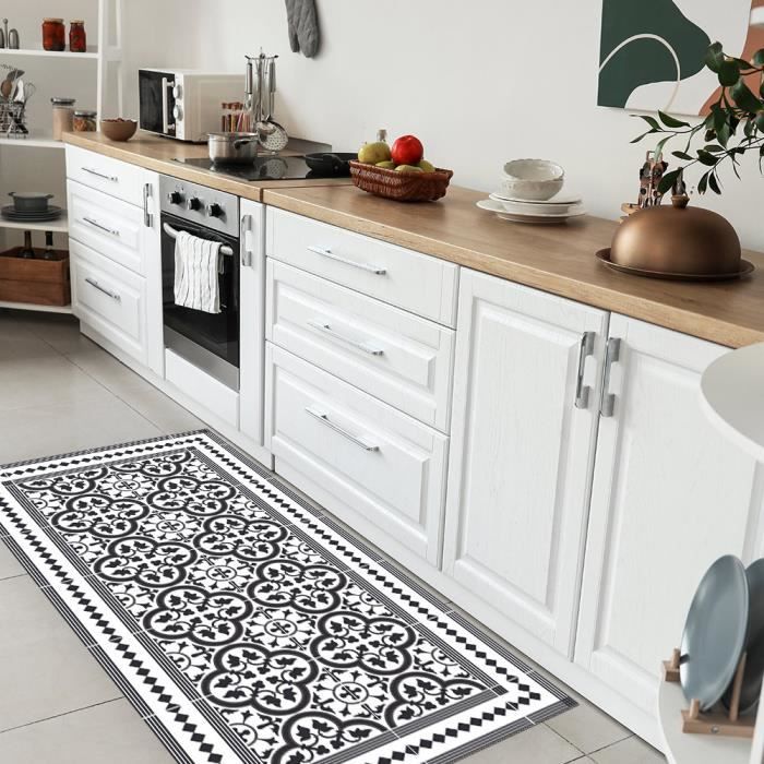 Passatoia Lavabile 52x350 Cuori Tappeto Cucina Antiscivolo Lavabile In Vinile | Made In Italy | Passatoia Antimacchia In PVC Interni E Esterni Stampa Digitale Fantasia Orchidea | Tappeti Runner Lungo In Gomma