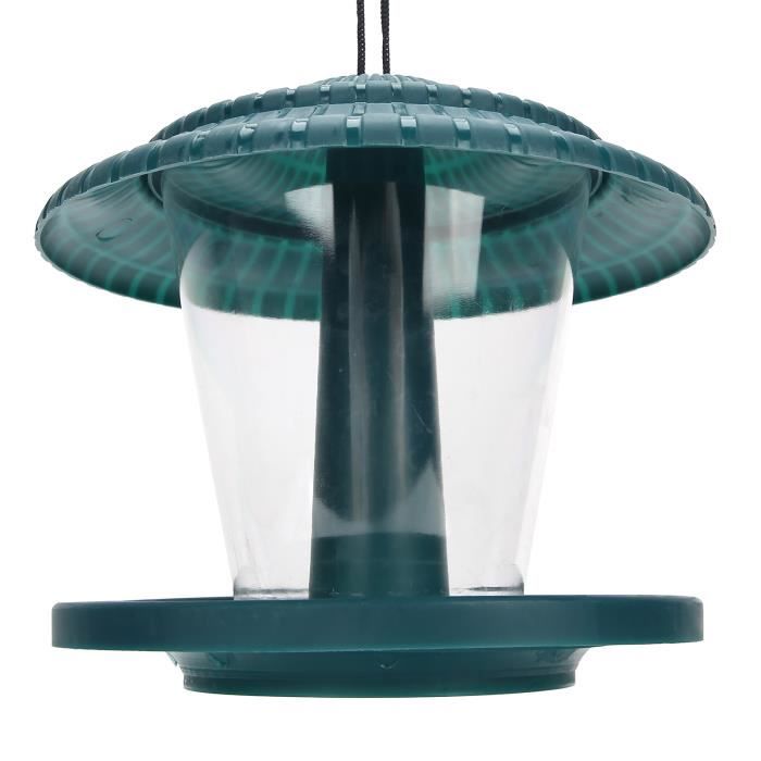 Meilleurs prix pour SURENHAP Mangeoire extérieure Mangeoire à Oiseaux Dispositif d'Alimentation Suspendu Transparent Étanche pour animalerie hygiene