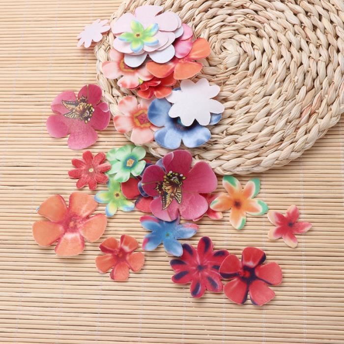 30 Toppers Cupcake Comestibles Rose – Thème Baptême, Animaux, Papier Gaufré