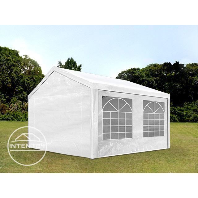 TOOLPORT tente de réception 3x3 m tonnelle barnum PE env. 180g/m² blanc imperméable 3x3m