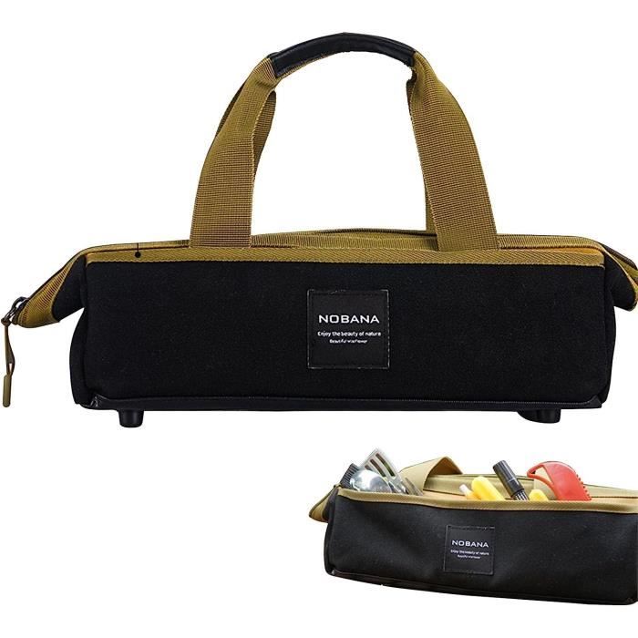 Rouleau à Outils en Toile Cirée Robuste - 15 Poches, Capacité 15 L, Sac