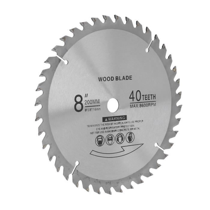 Lame Scie Circulaire Bois 250mm 24 Dents - Carbure Pour Scie Sur Table Et Combinée