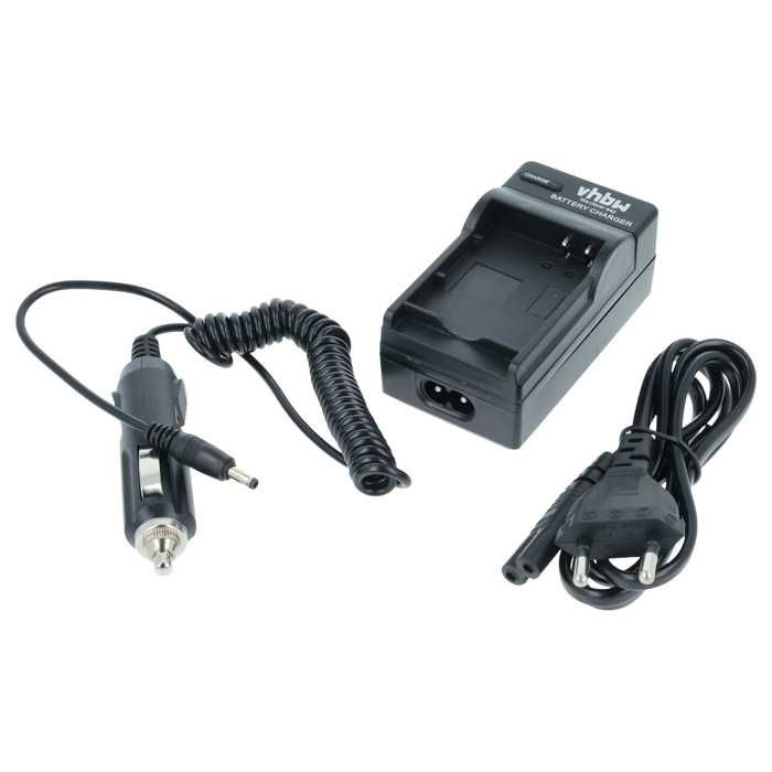 Vhbw câble de recharge, chargeur, bloc d´alimentation, socle de recharge incl. adaptateur pour allume-cigare pour Nikon CoolPix B700