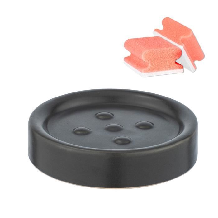 Porte Savon En Céramique bullea 10cm Anthracite à Prix Porte Savon En Céramique bullea 10cm Anthracite à Prix