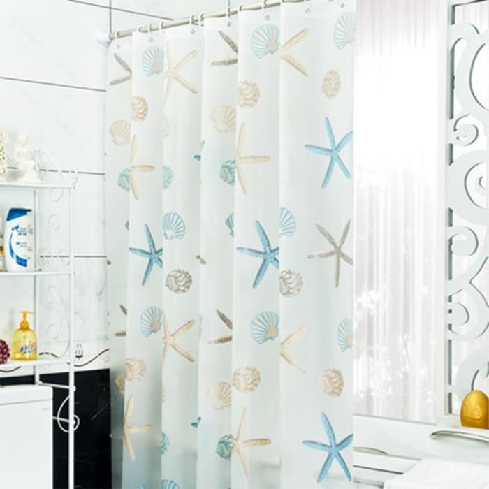 Rideau de douche Set MARBRE IMPRIMER pour salle de bain 71 in environ 180.34 cm Long Imperméable Polyester