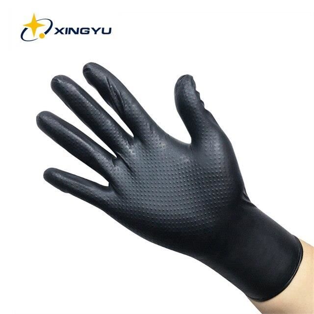 Gants De Travail Mustbau 3 Paires - Écran Tactile, Nitrile Perlé - Anti-Dérapants Et Respirants - Jardinage, Bricolage, Mécanique (Gris, XL)