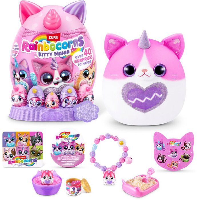Œuf surprise - Peluche - ZURU - Rainbocorns KittyMania - Modèle aléatoire - Dès 3 ans