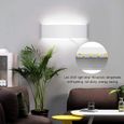 APPLIQUE DINTERIEUR Lightess Applique Murale Interieur LED 12W Blanc Froid 6000K Lampe Murale Aluminium Luminaire Mural Moderne 73-1