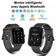 Blackview Montre Connectée Homme Femme d’Appel Bluetooth 1,83'' Smartwatch Sport Lecteur Musique SpO2 Sommeil Météo Android iOS-1