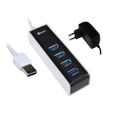 HEDEN - HUB USB 3.0 - 4 PORTS - AVEC ADAPTATEUR-1