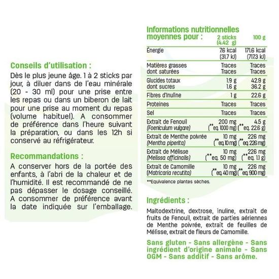 Pediakid Bebe Gaz 12 Sticks Cdiscount Sante Mieux Vivre