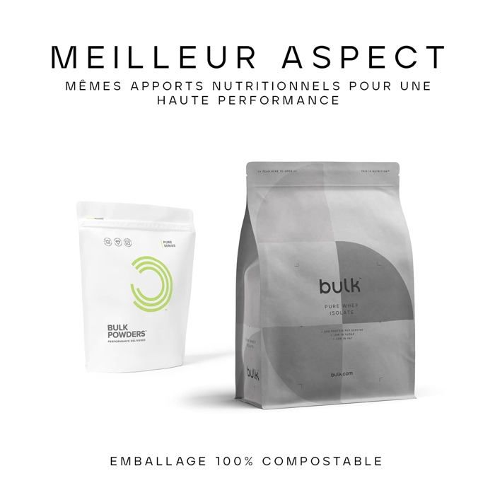 Protéine Whey En Poudre BULK - Saveur Vanille - 1KG - Idéale Pour La Musculation Et Le Fitness