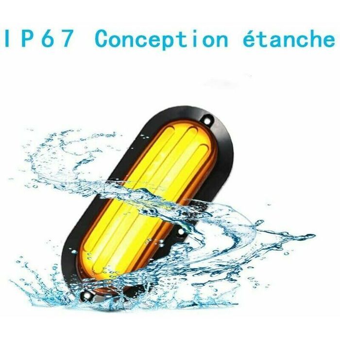 RZG Lot de 2 clignotants latéraux noirs fumés LED ambrés RZG Lot de 2 clignotants latéraux noirs fumés LED ambrés