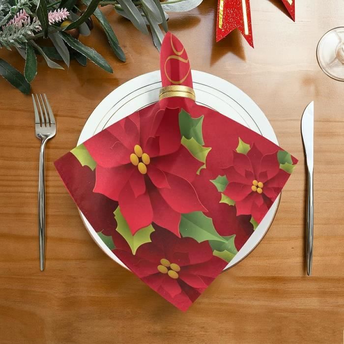 Set de table de Noël avec serviette Nuvole di Stoffa - maisonnettes