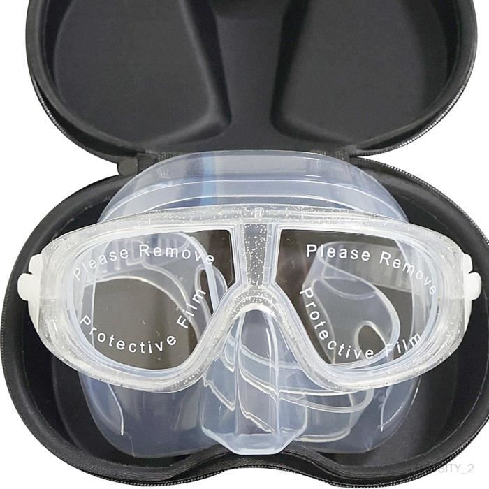 Lunettes de piscine Masque de plongée en apnée avec masque à 180 ° pour  enfants avec bouchons d'oreille en prime (vert S - M pour - Cdiscount Sport