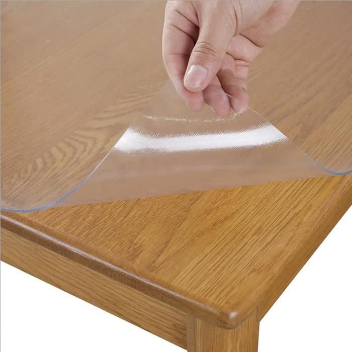 Nappe Transparente - Film De Protection De Table D'extérieur - Résistant à L'huile Et à L'eau - Lavable - Film PVC - Résistant à La Graisse