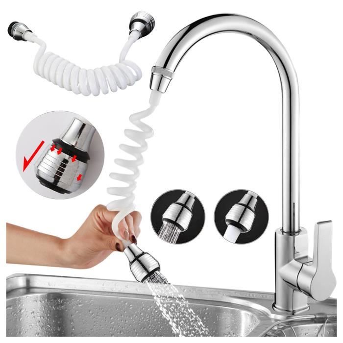 Pommeau de douche,Adaptateur de robinet à économie d'eau Flexible