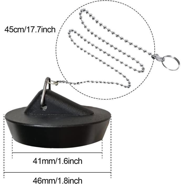 Bonde Lavabo Pop-Up Universel 32-42mm - Bouchon Anti-Colmatage 2 Joints - Laiton Robuste