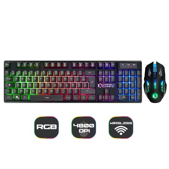 Clavier Gaming Mécanique Sans Fil Azerty Logitech G Pro X 60 Lightspeed Noir LOGITECH