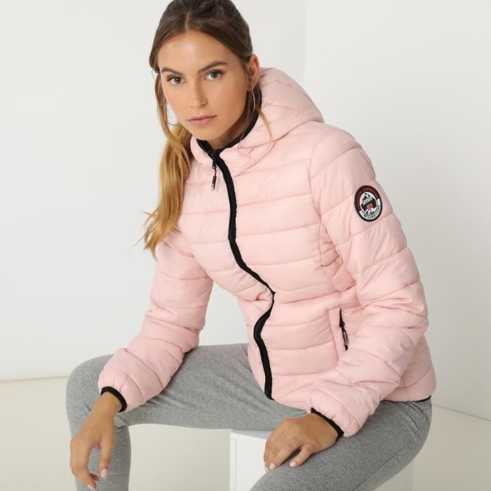 Doudoune Femme GEOGRAPHICAL NORWAY ANNA Rose Polyester Fermeture eclair Rose Cdiscount Pret a Porter