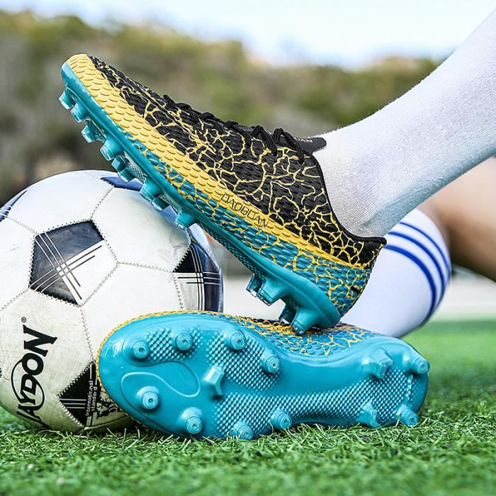 AY™ Chaussures de football antidérapantes à longues pointes pour enfants  d'entraînement de football en plein air FG - couleur orange - Cdiscount  Sport