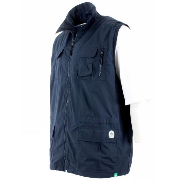 Gilet sans manche 2025 homme multipoches grande taille