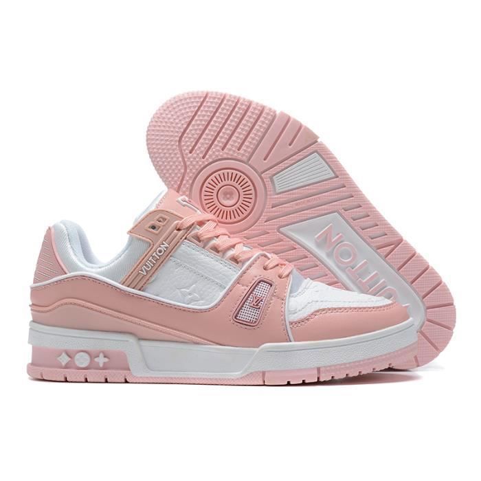 Louis Vuitton LV Trainer Chaussures de sport pour enfants formateur 28-35  Blanc Rose Rose - Cdiscount Chaussures