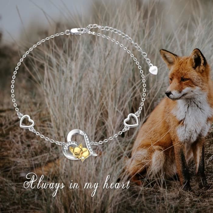 LONAGO l phant Lapin Renard Bracelet Argent Sterling 925 Animal