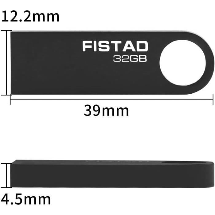 Clé USB 2.0 32 Go, Mini Clef USB 32Go avec Lanière Mémoire de Stockage  Externe USB Flash Drive à Haute Vitesse Compatible avec  Ordinateur/PC/TV/Autoradio : : Informatique