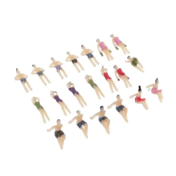 Figurines [HO] : « Personnages Assis Pour Le Bus Et Le Train Preiser 10387
