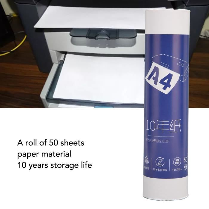 Papier d'impression thermique A4 Papier d'impression thermique