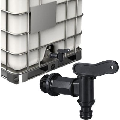 Lot De 2 Robinets De Vidange Pour Tonneau De Pluie 3/4 Pouces - Vanne Robuste Pour Citerne Et Baril D'Eau Jardin