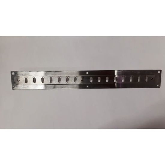 Grille D'Aération Inox 316 Longue - 300mm X 37mm - Volet Réglable - Marque FP INOX - Fabriqué En France