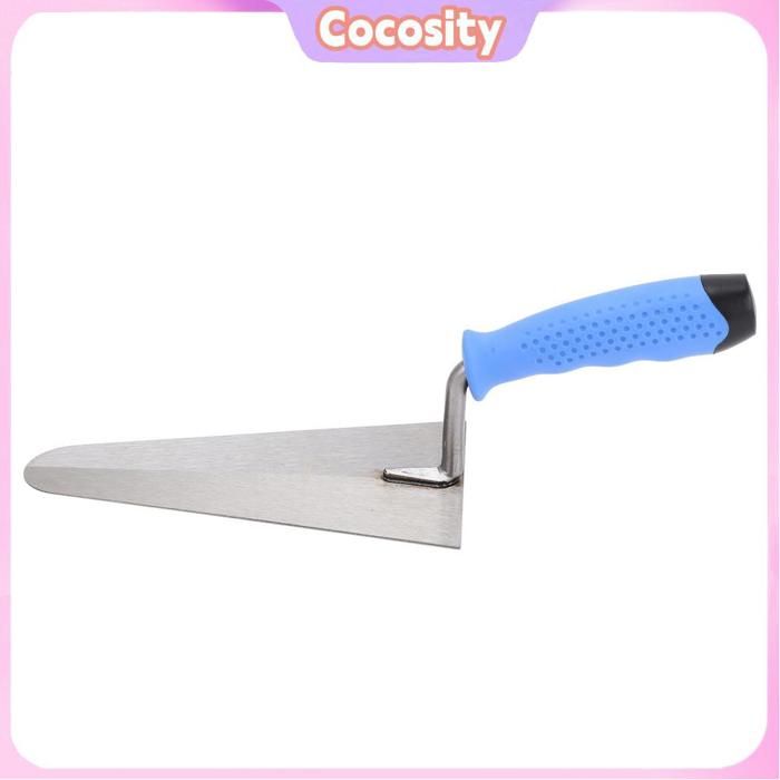 Truelle de 22,9 cm pour plâtrage et maçonnerie - Outil de maçonnerie plat à poignée souple - Truelle de finition en ciment de 22,9 cm