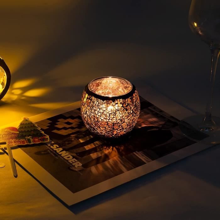 Bougeoir Votif Verre Bougeoir En Verre Mosaïque - Photophore Romantique Pour Mariage, Dîcor De Table Ou Ambiance Cocooning ! Bougie Photophore Bougeoir Votif Verre Bougeoir En Verre Mosaïque - Photophore Romantique Pour Mariage, Dîcor De Table Ou Ambiance Cocooning ! Bougie Photophore