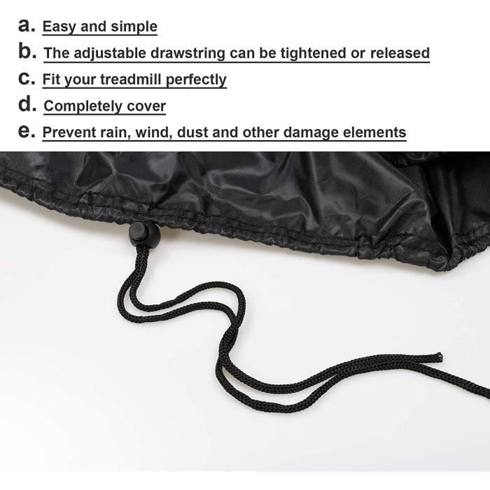 Housse imperm able pour tapis de course pied Non pliable Avec
