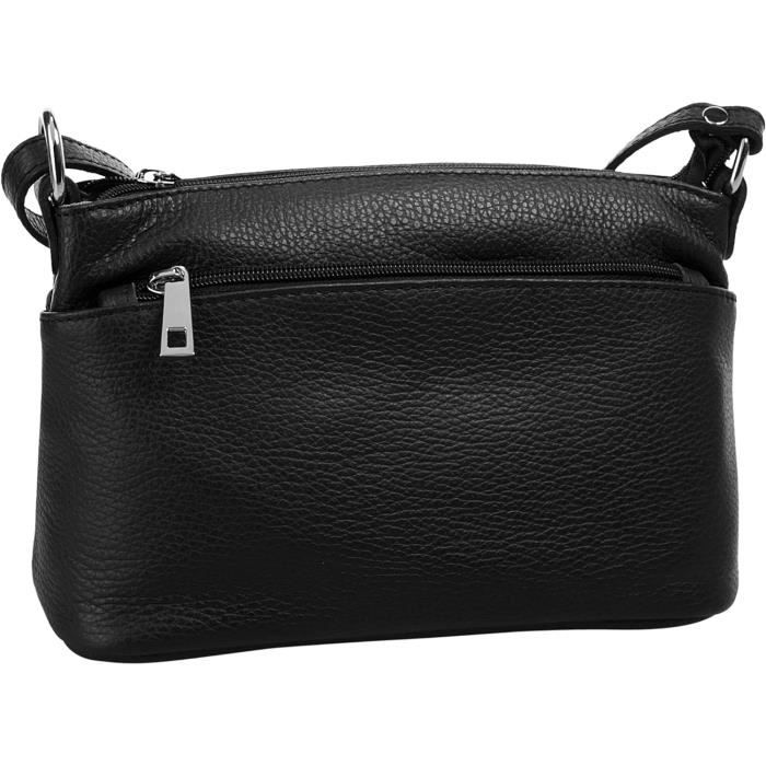 modamoda de - Ital Shopper Sac à bandoulière en cuir grande T160