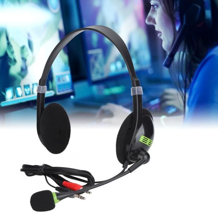 SY440MV Casque USB avec microphone sur le casque d'écoute avec contrôle du  volume du commutateur de micro - Cdiscount Informatique