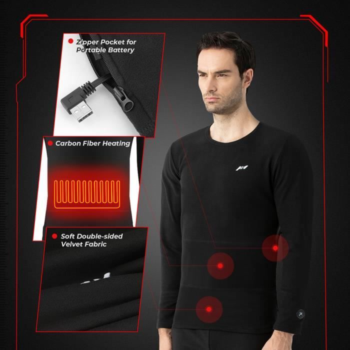 Tee shirt clearance chauffant homme