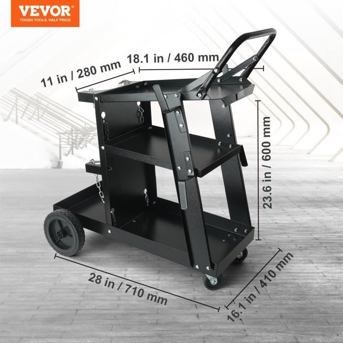 Chariot De Soudage M66612 – 4 Tiroirs, Mobile, Pour Bouteilles De Gaz, M-P