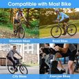 MTEVOTX Selle de vélo confortable en gel  pour route et VTT - Blanc-3