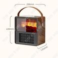 TD® Nouveau mini chauffage hiver chauffage petit portable simulé flamme chauffage électrique maison chambre chauffage enfichable-3