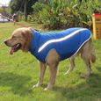 Blue-XL -Vêtements réfléchissants pour chiens de compagnie pour grands chiens coupe vent grand chien manteau veste Pitbull Greyhound-3