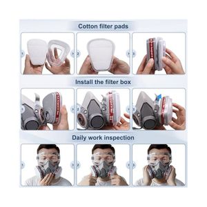 Lot De 10 Masques Anti-brouillard Transparents Réutilisables - Protection Bouche - Neuf Sous Blister