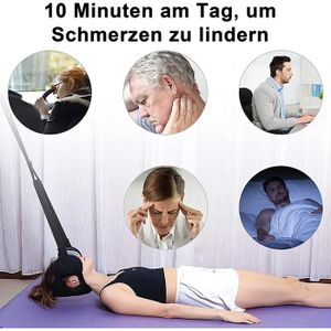 Hamac De Relaxation Cervical - Oreiller Masseur Pour Cou Et épaules, Sans Fil, Noir