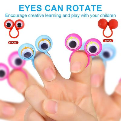 20 Marionnettes à Doigts Yeux En ABS – Jouets Rigolos Pour Fête, Anniversaire, Cadeau, Couleur Aléatoire