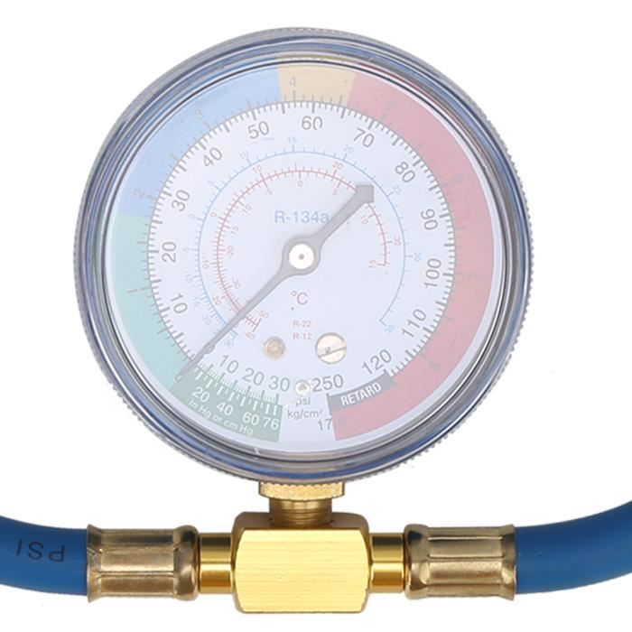 Manometre R134a Akozon Manomètre A/C Manomètre de pression de tuyau de liquide de ...