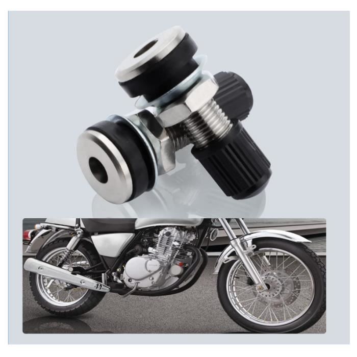 2 pièces voiture moto pneu pneu Valve Tubeless métal Valve tiges avec  bouchons anti-poussière : : Auto et Moto