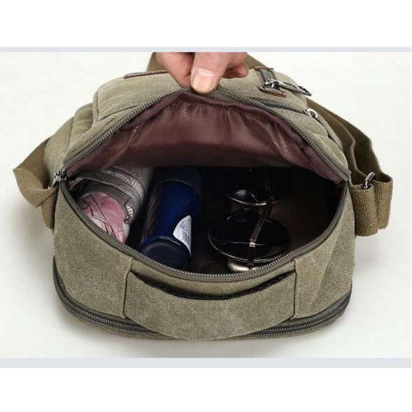 Coach Signature Sac à Bandoulière Toile Cuir 3Ensemble Beige Violet Marron Auth Ar9785 Ref